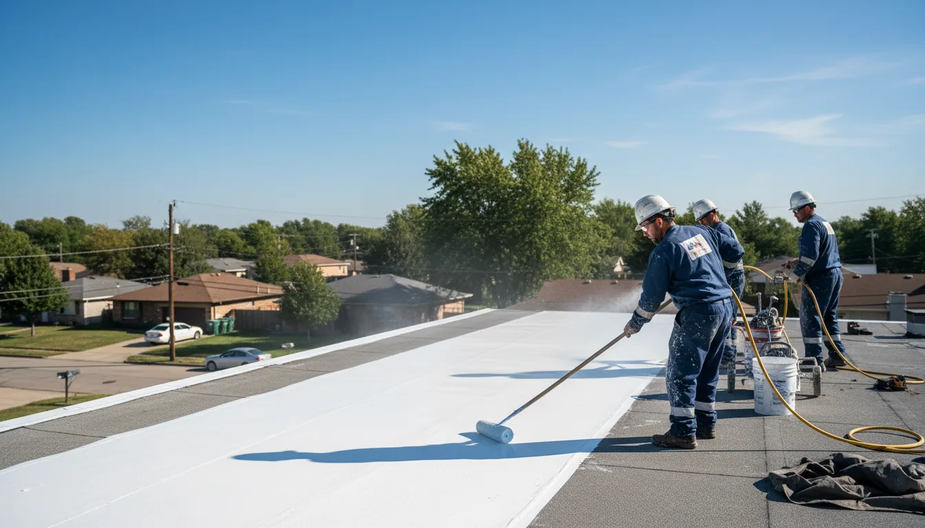 Commercial roof coating in Lanark, IL near me